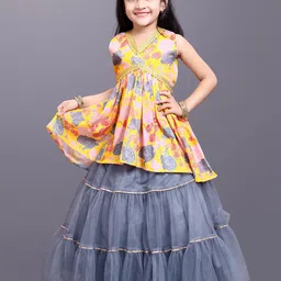 BAESD Girls Floral Printed Ready to Wear Lehenga Choli-picture-27