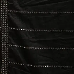 SHRESTHA BY VASTRAMAY Men Black Embroidered Mirror Work Kurta with Patiala & Dupatta image 4