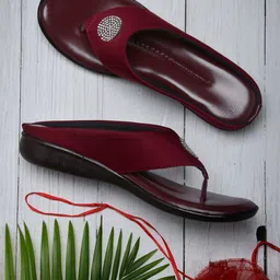 AROOM Women Red Flats-picture-32