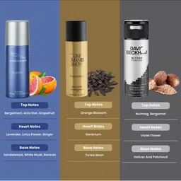 JAGUAR Men Set Of 3 Jacques Bogart One Man Show Gold David Beckham Beyond Forever Deo image 1