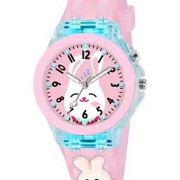 Shocknshop Kids Printed Dial & Straps Scratch Resistant Analogue Watch LED Rabbit 327 image 3