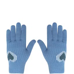 LOOM LEGACY Women Knitted Design Winter Acrylic Gloves-image-40
