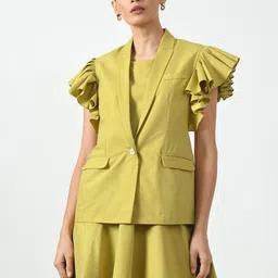 OFFICE & YOU Women Checked Longline Tailored Jacket-picture-37