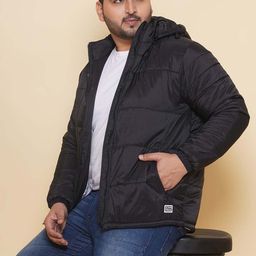 John Pride Plus Size Hooded Lightweight Padded Jacket-picture-38