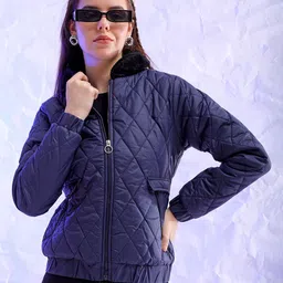 Freehand by The Indian Garage Co Spread Collar Padded Jacket-picture-48