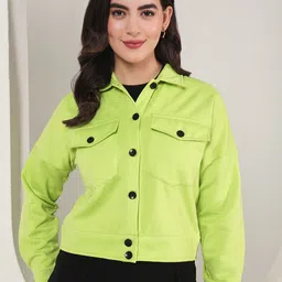 BAESD Women Spread Collar Solid Casual Lightweight Tailored Jacket-picture-18
