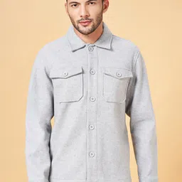 BYFORD by Pantaloons Spread Collar Shacket-picture-29