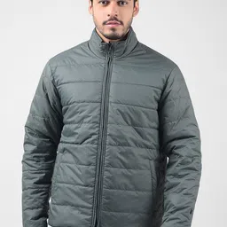 Numero Uno Men Mock Collar Solid Casual Padded Lightweight Jacket image 2