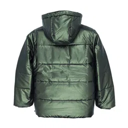Status Quo Boys Olive Green Padded Jacket image 2