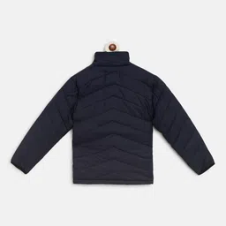 Instafab Boys Navy Blue Windcheater Outdoor Padded Jacket image 3