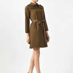 OFFICE & YOU Women Striped Longline Tailored Jacket image 3