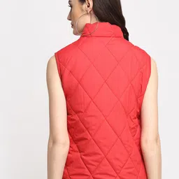 HOUSE OF VEDAS Mock Collar Lightweight Quilted Jacket image 3
