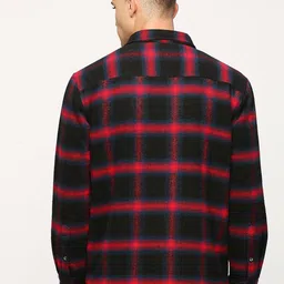 Pepe Jeans Checked Spread Collar Cotton Tailored Jacket image 5