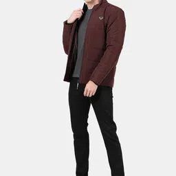 t-base Men Red Windcheater Padded Jacket image 2