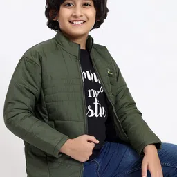 HiFlyers Boys Lightweight Longline Outdoor Quilted Jacket image 2
