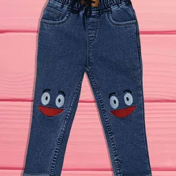 A-Okay Girls Slim Fit High-Rise Embroidered Cotton Jeans-image-77
