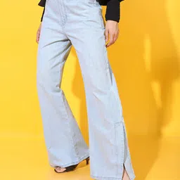 Tokyo Talkies Women Blue Wide Leg Jeans-picture-46