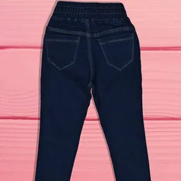 A-Okay Girls Slim Fit High-Rise Embroidered Cotton Jeans image 4