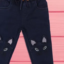 A-Okay Girls Slim Fit High-Rise Embroidered Jeans image 3