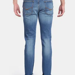 U.S. Polo Assn. Denim Co. Men Slim Fit Low Distress Heavy Fade Jeans image 3