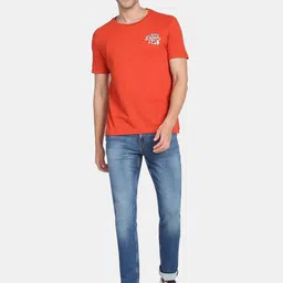 U.S. Polo Assn. Denim Co. Men Slim Fit Low Distress Heavy Fade Jeans image 5