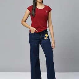 YK Girls Flared Clean Look Stretchable Jeans image 5