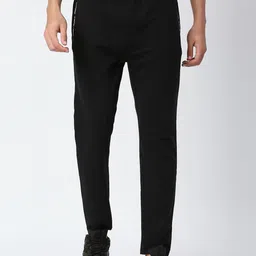 Pepe Jeans Men Black Solid Cotton Track Pants-picture-10