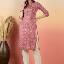 Anouk Ethnic Motifs Printed Mandarin Collar Straight Kurta-picture-38