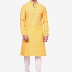 THE KURTA COMPANY Mandarin Collar Regular Kurta-image-60