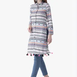 DODO & MOA Ethnic Motifs Printed Straight Kurta image 5