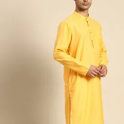 Anouk Mandarin Collar Pure Cotton Kurta image 4