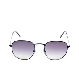 Roadies Unisex Blue Lens & Black Round Sunglasses with Polarised Lens image 4