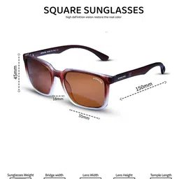 ROYALTAIL Unisex Square Sunglasses with Polarised Lens RT-SUNG-107 image 2