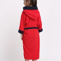 Creeva Solid Hooded Bath Robe image 2