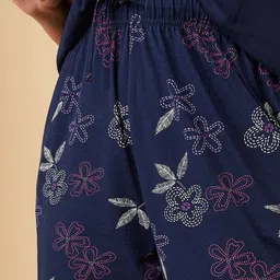 max Plus Size Floral Printed Pure Cotton Night suit image 3