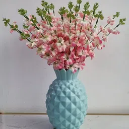 Art Street Pink & Green 2 Pieces Artificial Cherry Blossom Flower Stems-picture-14