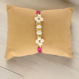 Sri Jagdamba Pearls Dealer Majestic Fresh Water Pearls Thread Rakhi-picture-35