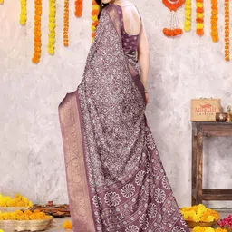 KALINI Floral Printed Saree image 5