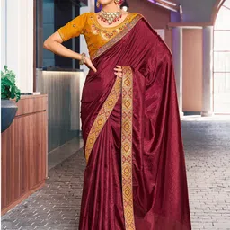 Saree mall Silk Blend Sarees-image-88