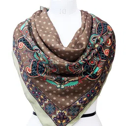 Leeza Store Women Printed Satin Scarf-picture-23