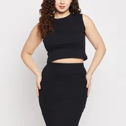 Club York Ribbed Crop Top & Skirt-image-45
