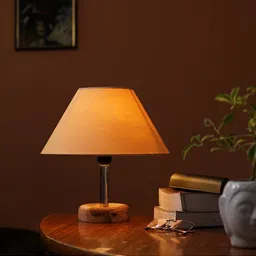 Pinecraft INTERNATIONAL Gold & Brown Table Lamp with Shade image 5