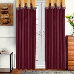 Cortina Purple Set of 2 Door Curtain-picture-25