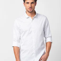 SPYKAR Men Cotton Slim Fit Printed Casual Shirt-image-30