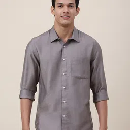 Fabindia Men Grey Slim Fit Casual Shirt-picture-42