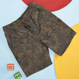 Pantaloons Junior Boys Mid-Rise Floral Printed Casual Cotton Shorts image 1