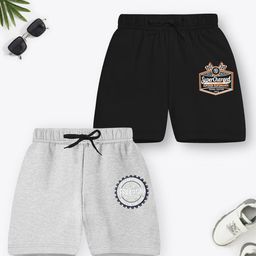 YK X Trampoline Unisex Kids Pack of 2 Printed Mid-Rise Shorts-picture-8