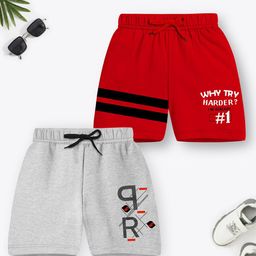 YK X Trampoline Unisex Kids Pack of 2 Mid Rise Printed  Shorts-picture-7