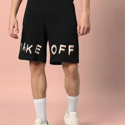 WEARDUDS Me Take Off Printed Relaxed Fit Pure Cotton Shorts image 1