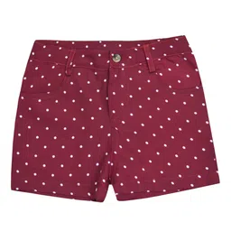 a.t.u.n. A T U N Girls Maroon Printed Shorts-picture-36